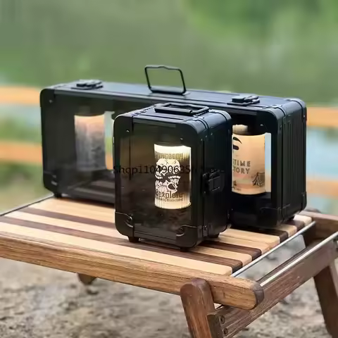 for 38Explore 38kt aluminum alloy transparent storage box outdoor stylized camping blackened 38 lamp