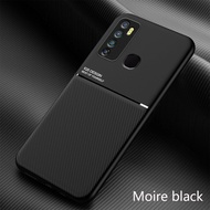 Infinix Hot 9 / Infinix Note 7 Lite Case,RUILEAN Fashionable New Style Moire Embedded Iron Plate Ring-free Bracket Phone Case (Compatible with Magnetic Car) for Infinix Hot 9 / Infinix Note 7 Lite