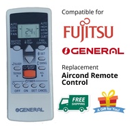 Fujitsu General Aircond AR-JE6 Remote Control compatible with AR-JE4 AR-JE5 AR-PV1 AR-JE7 AR-PV2 AR-