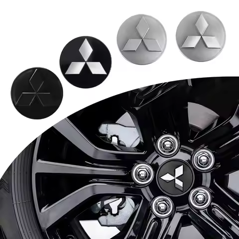 4Pcs 60mm 3D Car Wheel Center Hub Caps Automatic Rim Cover For Mitsubishi 9 X EX L200 Colt Outlander
