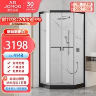 XYJOMOO（JOMOO） Stainless Steel Diamond Shower Room Symmetrical Interior Door Minimalist Bathroom Shower Room Partition D