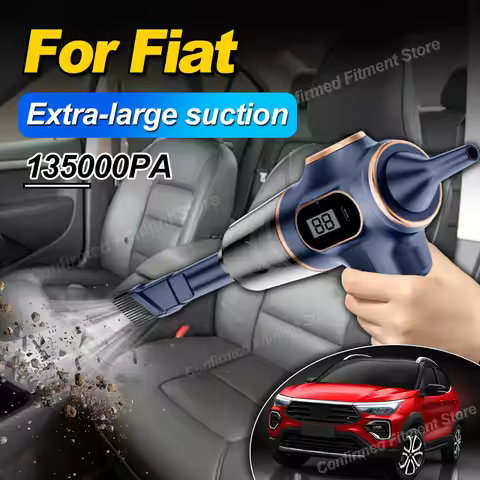 Wireless Portable Multi Uses Car Vacuum Cleaner 135000PA Extra-Large Suction Deep Cleaning For Fiat 