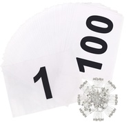 Extpro Running Bib Competitor Numbers with Safety Pins, Tearproof Waterproof Running Numbers Paper T