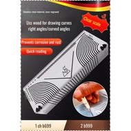 Multifunctional marking tool for welders Square tube folding circle ruler marking tool Right angle b