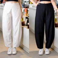 Barrel Pants - Pants Premium Semiwool High WaistWanita - Streetwear Barrel Pants Model