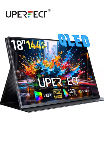 UPERFECT 2K 144Hz Portable Gaming Monitor 18" 2560x1600 QHD 100% DCI-P3 FreeSync HDR Laptop for Game