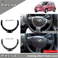 Vemart toyota passo car steering wheel frame cover accessories
