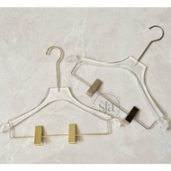 Clip-on Hanger Trouser Hanger/ Clothes Hanger/ Suit Hanger/ Acrylic Hanger/ Clear Hanger/ Imported H