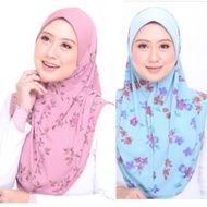 TUDUNG SAUK EXPRESS 3D MURAH /TUDUNG SARUNG EXPRESS 3D SIZE M(3HELAI WARNA RANDOM)TUDUNG SAUK MURAH/