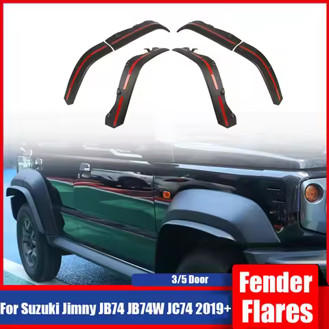 For Suzuki Jimny 3/5 Door JB74 JB74W JC74 2019+ 4PCS/SET Auto Fender Wheel Arch Widen Splash Guard M