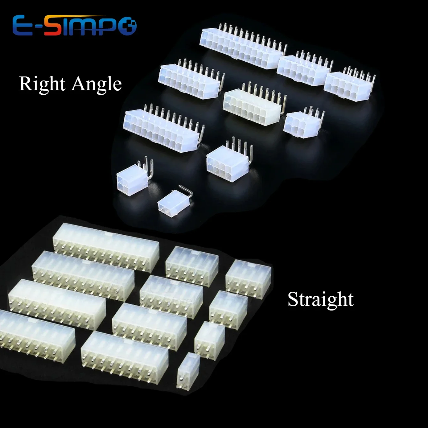 10PC Molex 4.2mm 5557 5569 Right Angle/Straight Automotive Wafer Female Pin Socket 2-24 Pin AW A 392