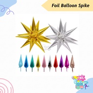 Spike Foil Balloon 3D Foil Spike Balloon/ White Chocolate Caramel Spike Balloon/