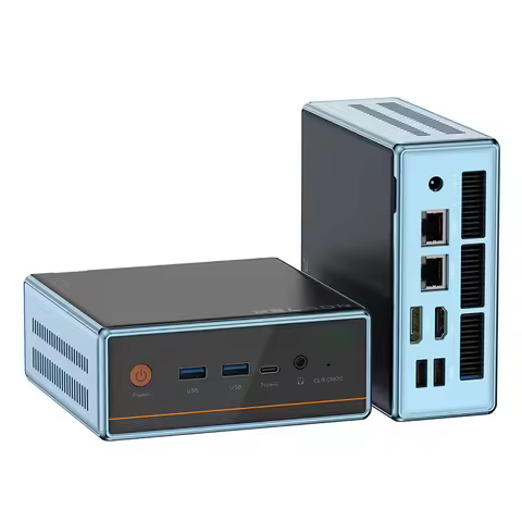 Hot Sale AMD Ryzen 7 5700U Wifi 6.0 BT5.2 Gaming Mini PC R7 5700U DDR4 16GB 512GB SSD 2 Lan Mini PC 