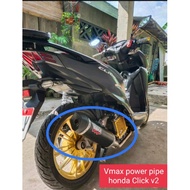 Vmax Power Pipe for  Honda Click v3/v2 Plug and play