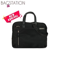 BAGSTATION Trimmed Convertible Laptop Bag (Black/Grey/Navy Blue/Pink)