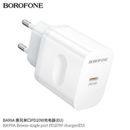BOROFONE BA99A European Standard EU Single Port PD20W Charger Set Type-C Fast Charging Head Adapter