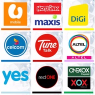 RM5 RM10 RM20 PIN TOPUP RELOAD HOTLINK MAXIS, DIGI, UMOBILE, YES, REDONE, ALTEL, XOX, TUNETALK RM5 RM10