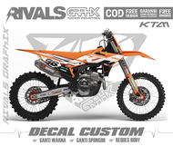 DECAL KTM 2023 2024 125/250/300/450 EXC SIXDAYS CUSTOM DESIGN 4