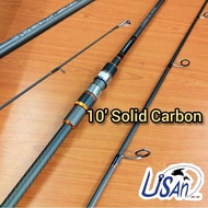TORIKUMU ESO #10 - 6'6" FEET #SOLID CARBON SURF ROD JORAN PANCING PANTAI SPINNING FISHING ROD