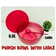 Tupperware Punch Bowl with Ladle 6L