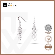 MILLENNE Millennia 2000 Entangled Hook Silver Dangle Earrings with 925 Sterling Silver