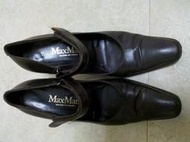 二手正品極新 Maxmara 咖啡色瑪麗珍鞋