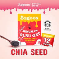 BAGOOS Oat Milk With Chia Seed (35g X 12s) [HALAL] [Sihat]