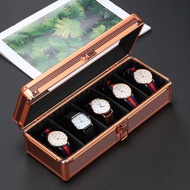 Aluminum Watch Storage Box Rose Gold 3/5/10 Slots Watch Mechanical Sports Watch Box Display Box