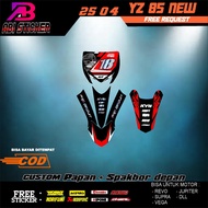 FRONT REAR FENDER BOARD DECAL YZ 85 NEW STOCK ALWAYS READY GTX BEBEK STANDARD NEW VIRAL DESIGN ABI S