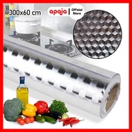 Apaja Waterproof Aluminum Foil Oil-Resistant Wallpaper 300x60cm - YK-292