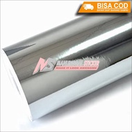 Stiker skotlet warna silver krom sticker chrome motor/mobil