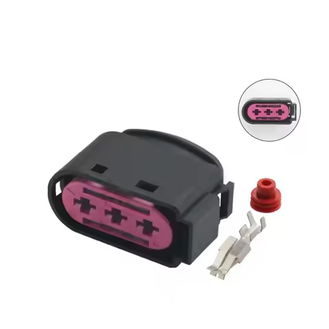 DJ70310Y-6.3-21 is suitable for battery fuse box, car connector plug, including terminal 1J0937773