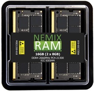 NEMIX RAM 16GB (2X8GB) DDR4 2666MHZ PC4-21300 1Rx8 1.2V 260-PIN ECC SODIMM KIT and (Qty 2) 1TB M.2 2