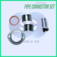 ๑ ▼  ▧ DOUBLE SC Muffler Exhaust Connector Set for TMX 125 / TMX 155 Heavy Duty