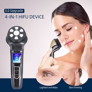 | 4-in-1 Small Rf 3MHz Iting Ultrasound Rf Ems Hifu 3.0 Facial Massager LED Anti-aging