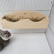 [lzdjlmy1zs] Rabbit Hay Feeder, Feeder, Cage Accessories, Practical Wooden Hay Feeder Stand, Feeder 