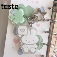 Anime Keychains, Bunny Anti-lost Bag Pendant Decoration, Y2K Style Pixel Y2K Keyring Korean Trend