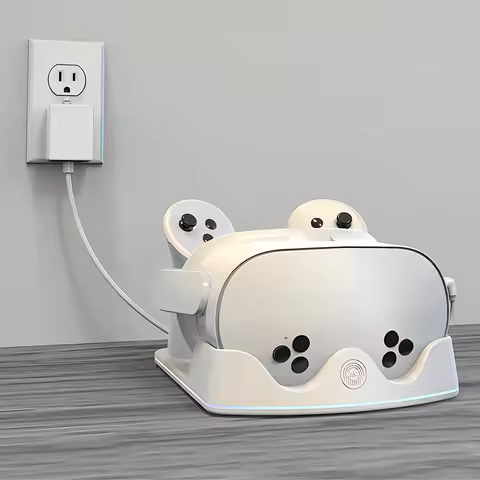 Charging Dock for Meta Quest 3S VR Headest Fast Charging Station Headset Display Stand Mount for Met