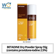 📢READY STOCK📢 BETADINE Dry Powder Spray 55g (contains providone-iodine 2.5%)