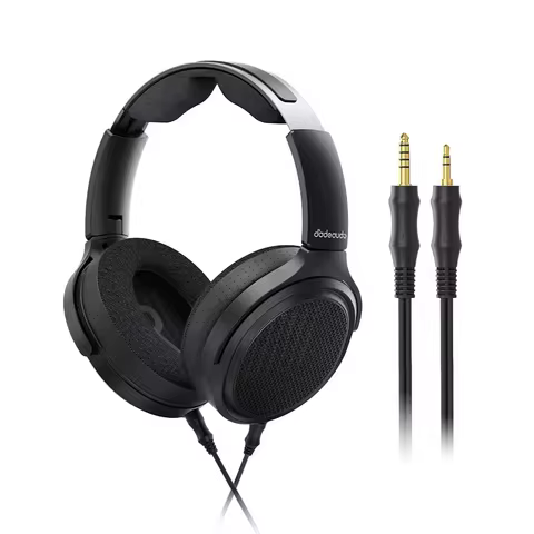 FiiO JT7 Over-Ear Audiophile Headphones Planar Magnetic 95x86mm Driver Adjustable Headband 4.4mm/3.5