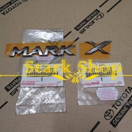 ORIGINAL TOYOTA MARK X GRX120 REAR BONNET EMBLEM  MARK X LOGO. MARK " MARK " X"