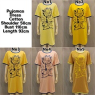 WOMEN PYJAMAS DRESS COTTON BORONG MURAH BAJU TIDUR WANITA PAJAMAS SLEEPWEAR