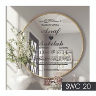 Welcome BOARD Mirror STICKER CUSTOM STICKER WEDDING Mirror STICKER