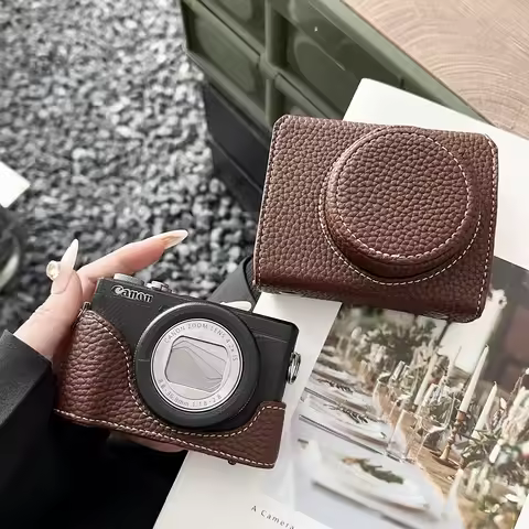 G7X3 G7X2 PU Leather Camera Bag Case Cover for Canon Powershot G7 X G7X Mark III II 2 3 G7XIII G7X3 