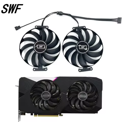 95MM FDC10U12S9-C CF1010U12S 7PIN RTX3070TI 3060TI GPU FAN For ASUS Dual GeForce RTX 3060 3070 V2 OC