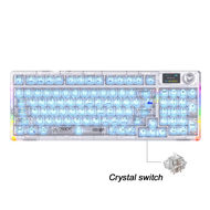 AULA | AULA F98 Pro V3 TFT Screen Tri-Mode Wireless Mechanical Keyboard RGB Backlit Hot-swap Gasket 