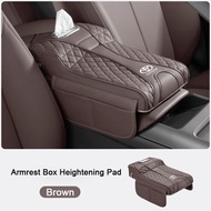 Hộp tựa tay xe ô tô tăng chiều cao pad với túi lưu trữ xe bảo vệ bằng da bìa cho TOYOTA VIOS ncp93 m