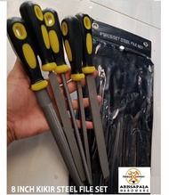 KIKIR BESI PENGASAH 5 PCS STEEL FILE SET 8 INCH