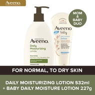 Aveeno Daily Moisturizing Lotion 532ml  + Aveeno Baby Daily Moisture Lotion 227g Bundle