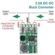 3.5A DC-DC Converter Module Buck Step-Down Voltage Regulator Board 4.5V-27V to 3V 3.3V 3.7V 5V 6V 7.